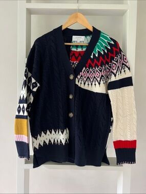 RARE La Ligne La Ligne Courchevel Alpine Merino Wool Cardigan